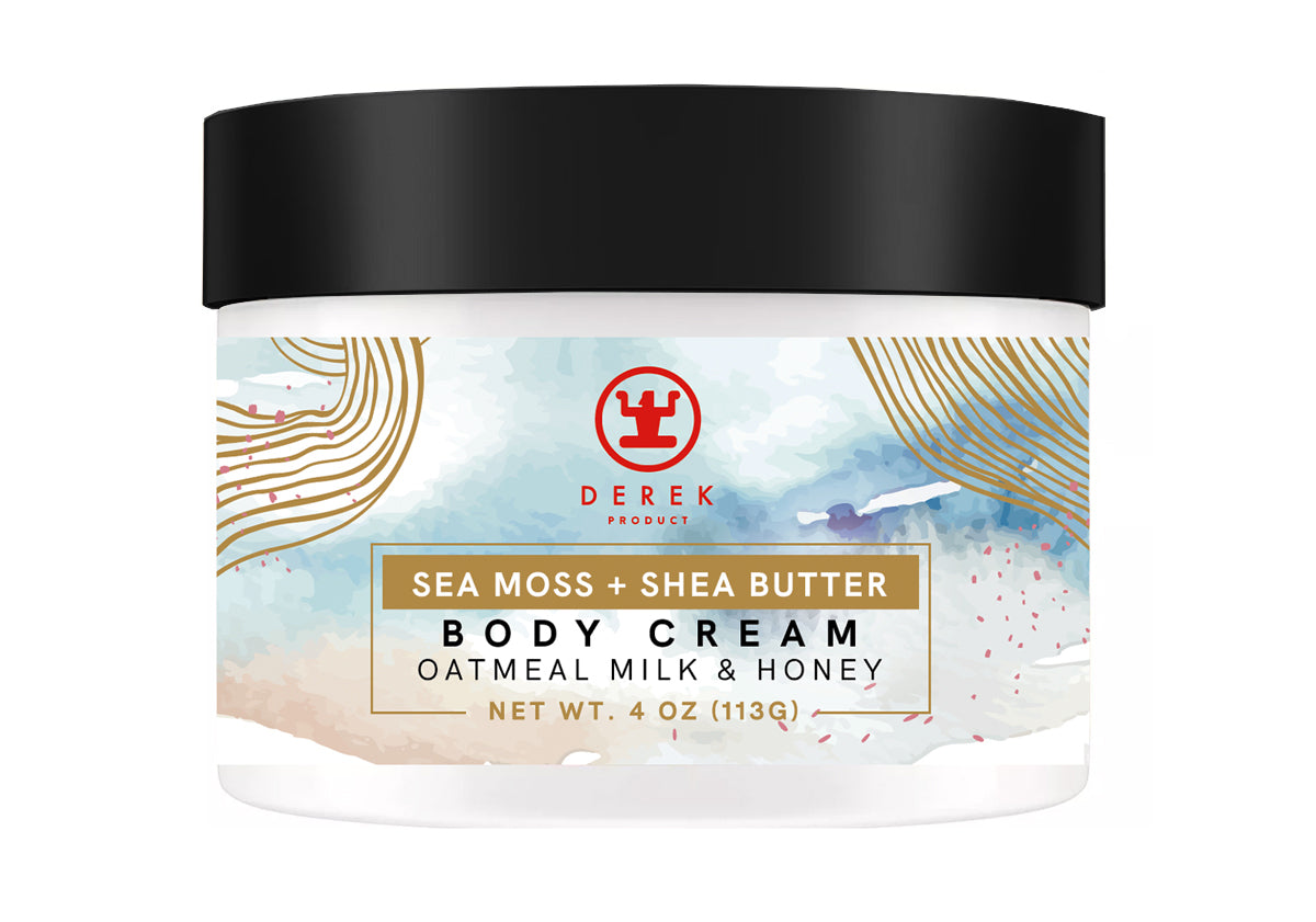 Sea Moss & Shea Butter Body Cream - Oatmeal Milk + Honey - DerekProduct