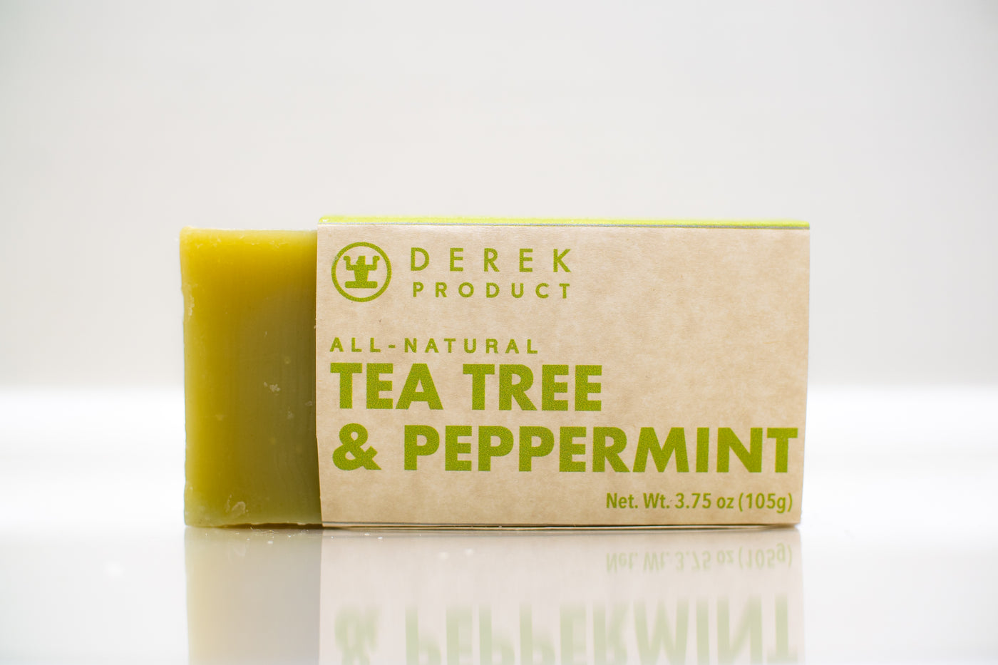 Derek Product- Organic Tea Tree & Peppermint Herbal Soap Bar Long Lasting 3.75 oz (105g) - DerekProduct