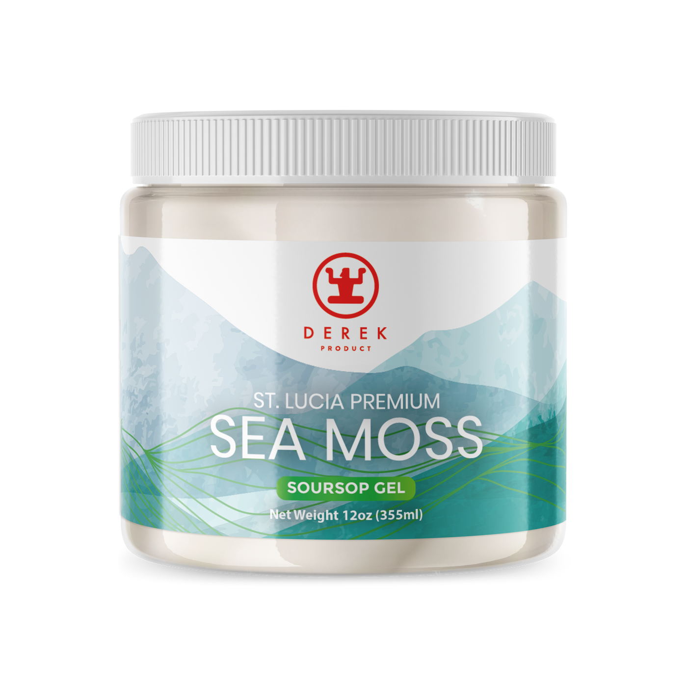 Derek Product - Soursop Sea Moss Gel Organic Wildcrafted Detox St. Lucia Thyroid Supplement - DerekProduct