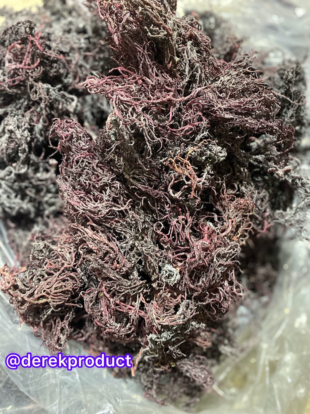 Purple Sea Moss - St.Lucia WildCrafted Deep Ocean - High Mineral Content - Derek Product