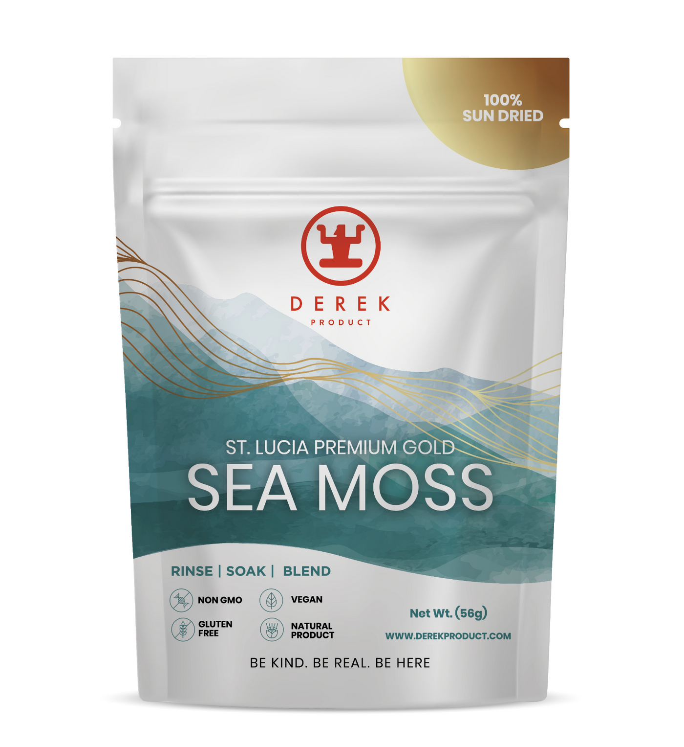 Gold - Wild Crafted - St. Lucia Sea Moss - DerekProduct