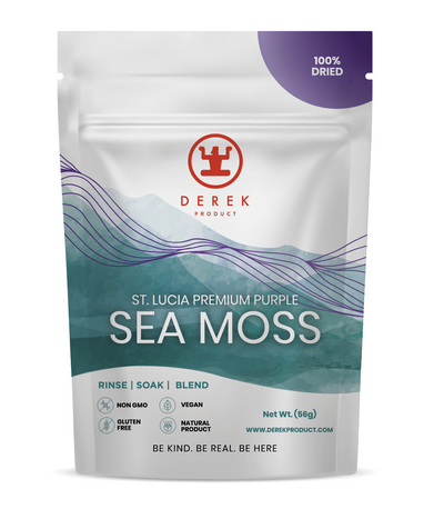 Purple Sea Moss - St.Lucia WildCrafted Deep Ocean - High Mineral Content - DerekProduct