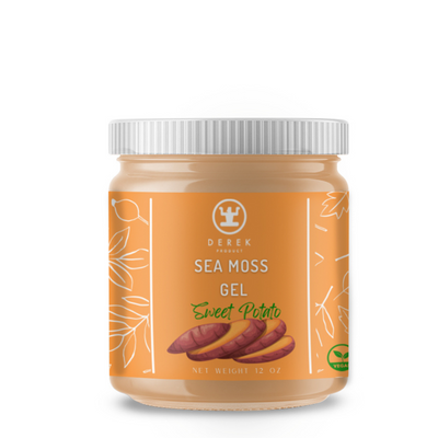 Sweet Potato Sea Moss Gel - Made with Wildcrafted Sea Moss & Cinnamon - DerekProduct